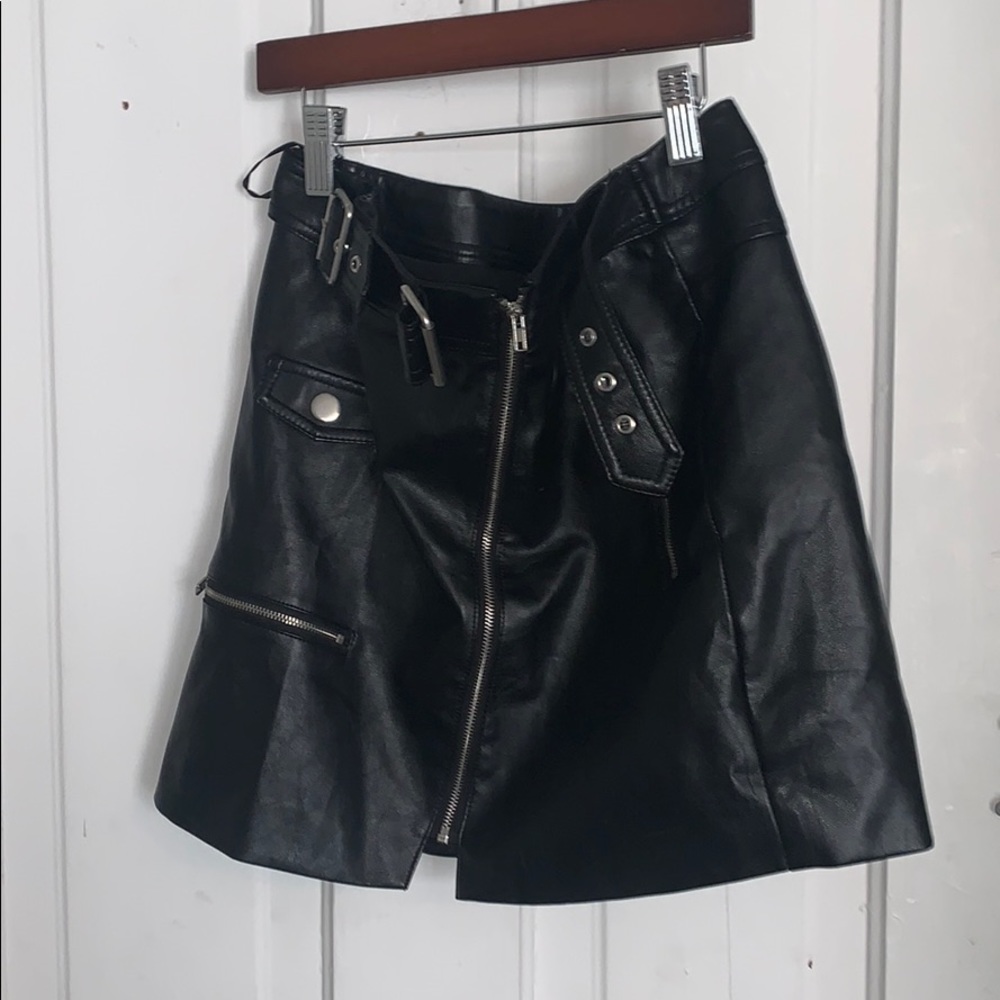 Leather skirt